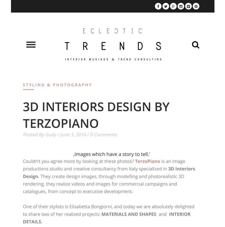 ECLECTIC TRENDS on #TERZOPIANO