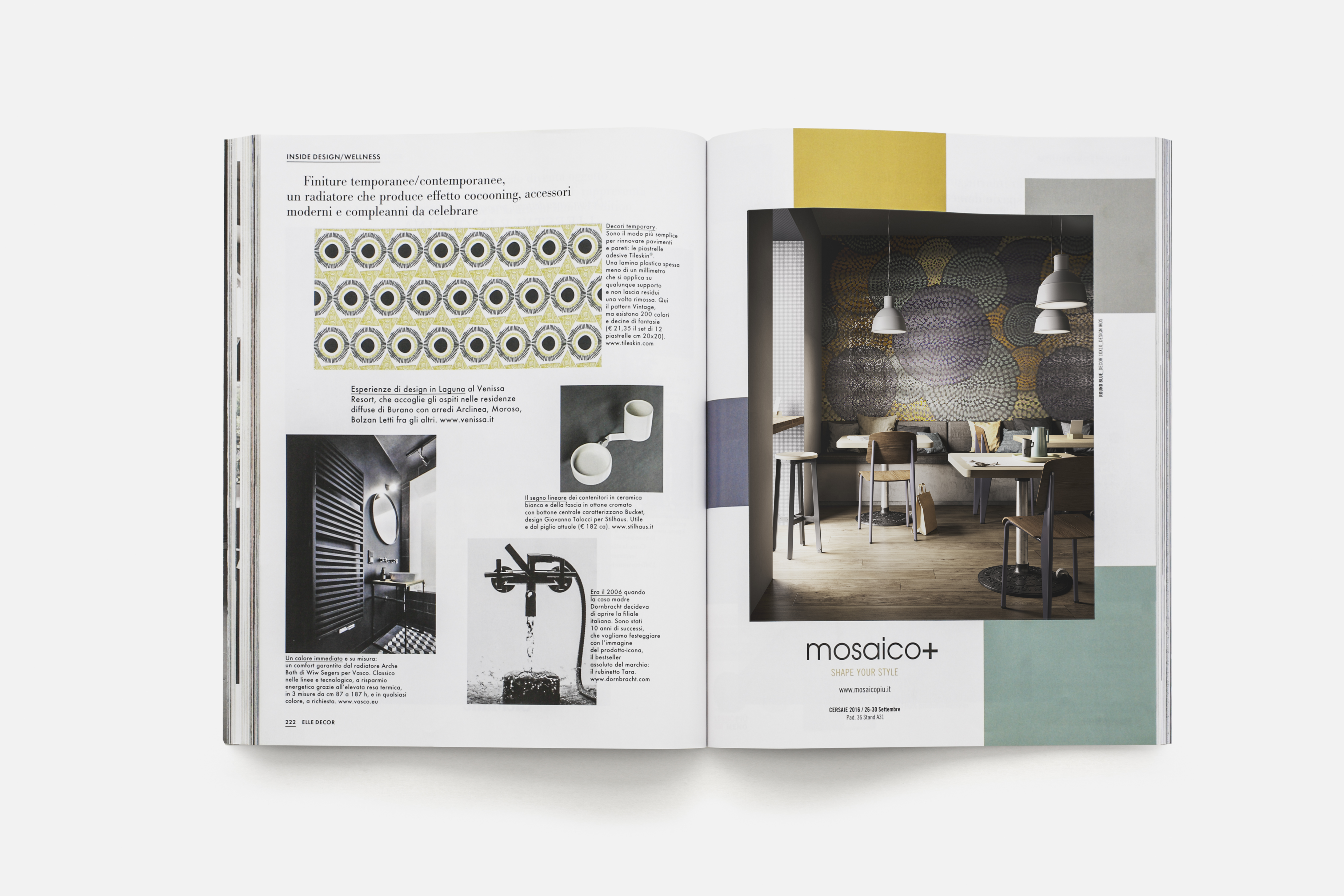 Elle Decor Italia 09/2016 || #TERZOPIANO image for #Mosaico+