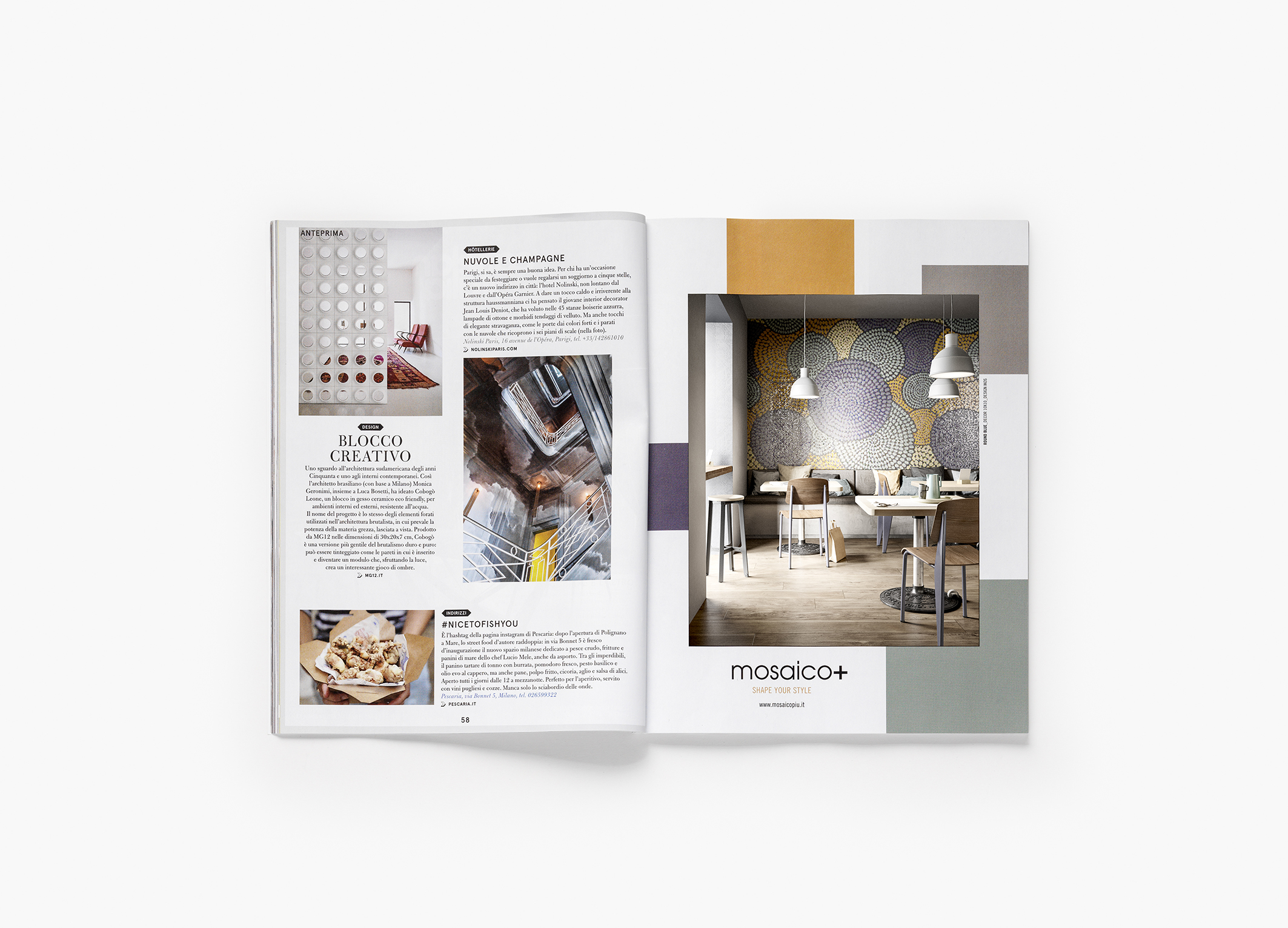 Living Corriere || adv images #TERZOPIANO: #Mosaico+ 