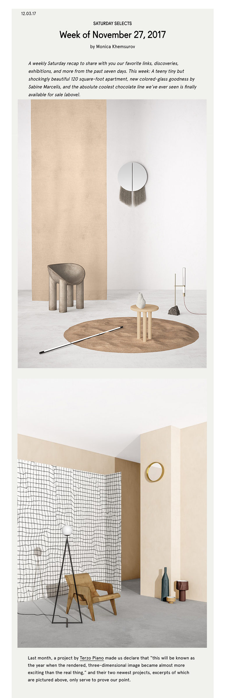 SIGHT UNSEEN - DICEMBRE 2017 - TERZO PIANO AUTOPRODUCTION