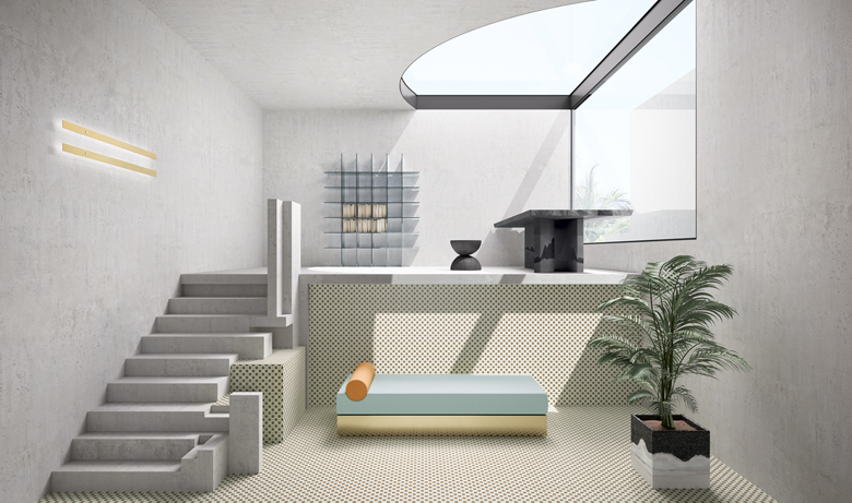 #CeramicaVogue - House of Tiles, 2018 - Architecture by #MarcanteTesta UdA - Image by #TerzoPiano - #studio #tropical #plants