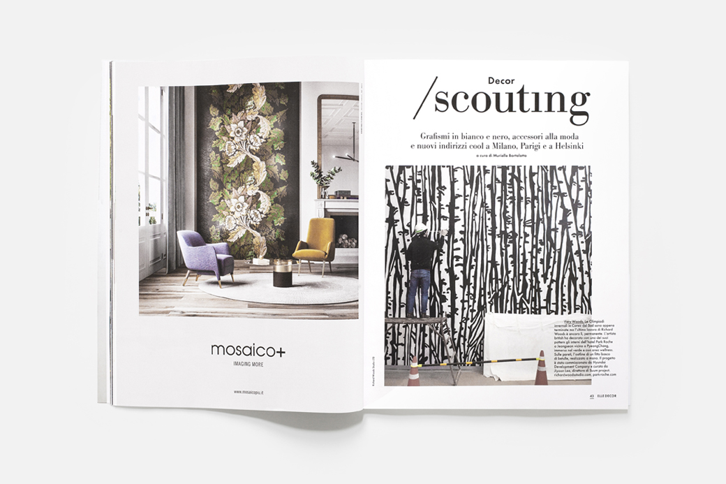 mosaico più adv image by terzo piano - elle decor marzo 2018
