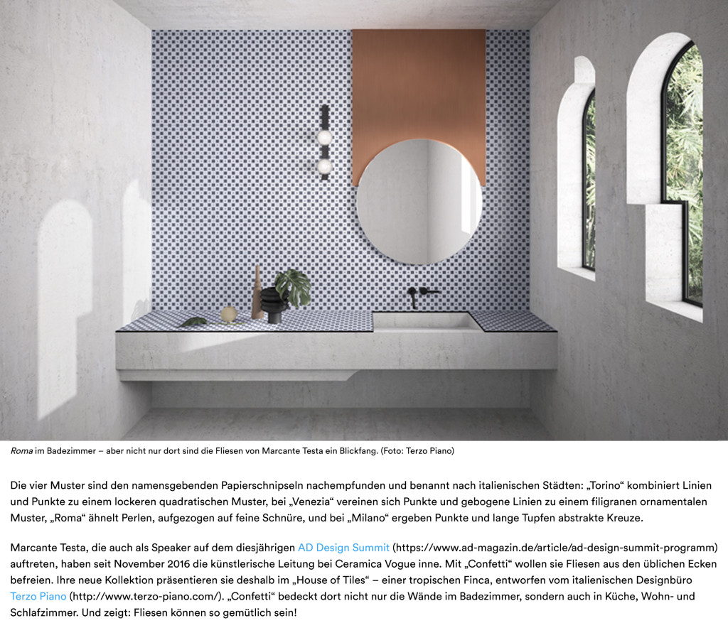 AD - Germany House of Tiles - image Terzo Piano