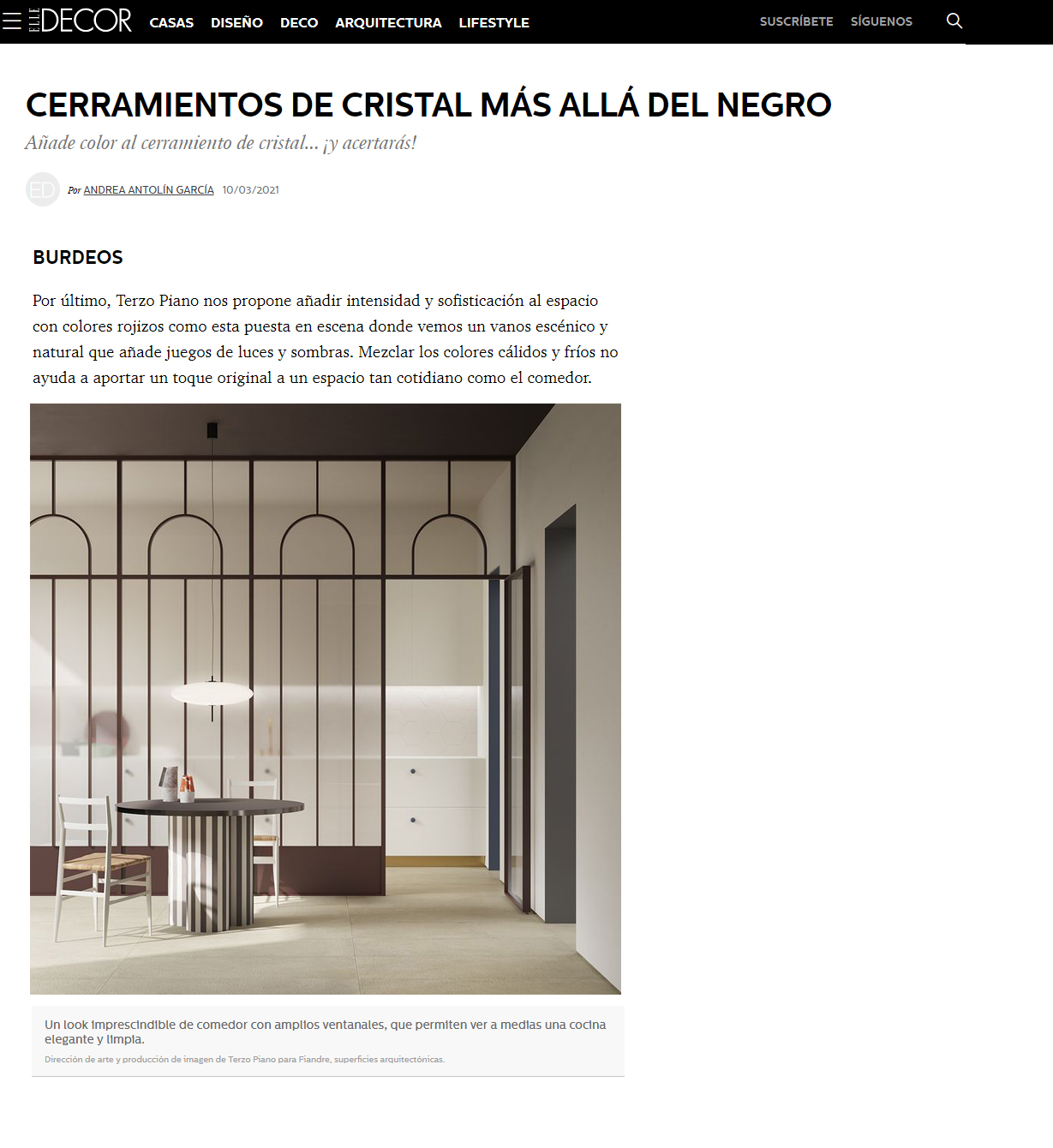 Elle Decor Spaign // Art direction image Terzo Piano for Graniti Fiandre